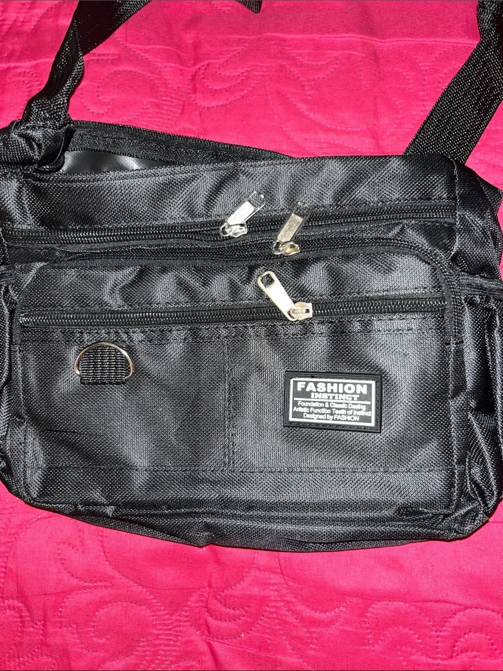 Black Crossbody Messenger Bag for Woman’s